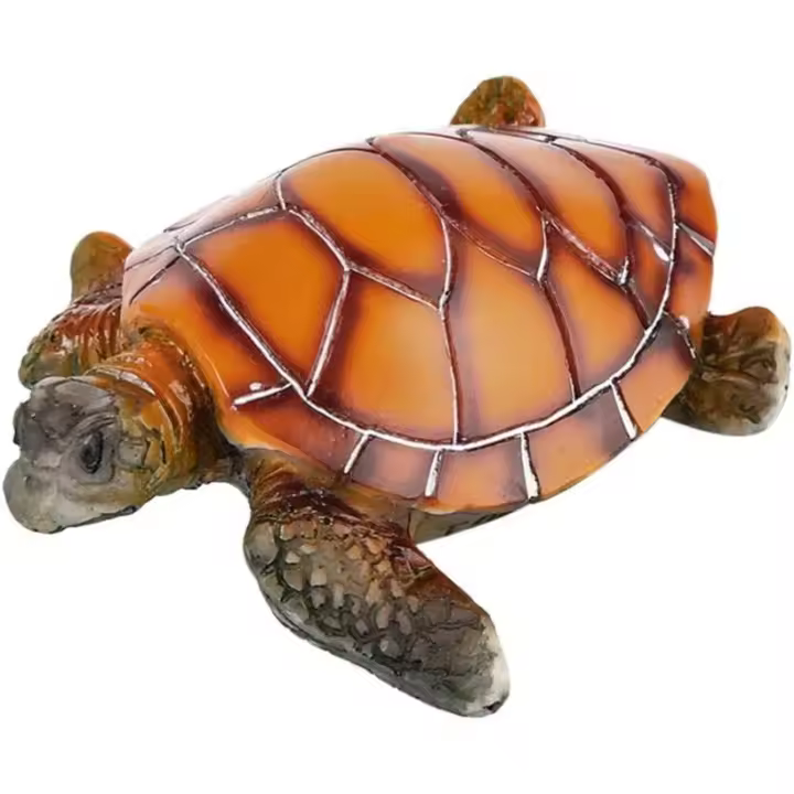 2 piezas de Adorno de Resina para Acuario, decoración para Pecera, decoración para Pecera, Adorno para Pecera de Tortuga. - 1