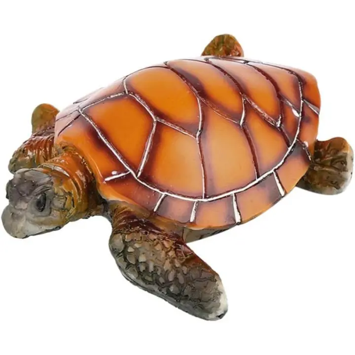 2 piezas de Adorno de Resina para Acuario, decoración para Pecera, decoración para Pecera, Adorno para Pecera de Tortuga. - 1