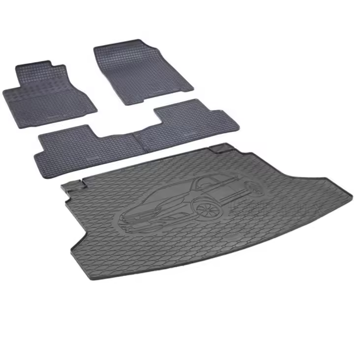 Alfombra protector maletero + alfombrillas de goma a medida conjunto HONDA CR-V CRV desde 2012- - 1