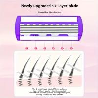 Afeitadora Manual De Seguridad Clásica Con 6 Capas Para Hombres Y Mujeres Eliminación De Vello Apto Para Rostro Y Piernas - details 3