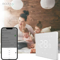 Termostato De Calentamiento Wifi Tuya Para Suelo Calentado Digital Regulador De Temperatura Alexa Google Home 220V 16A Color Blanco Y Negro - details 6