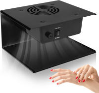 Secador De Uñas Profesional Con Aire Caliente Y Frío VamsLuna 300W Negro Herramienta De Ensamblaje De Gel Para Salon De Uñas - details 0
