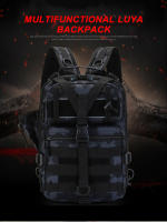 Mochila De Pesca Para Hombres Bolsa De Camping Y Viaje Al Aire Libre Con Sistema Molle Táctico Para Deportes Almacenamiento De Cañas Y Cajas De Señuelos - details 0