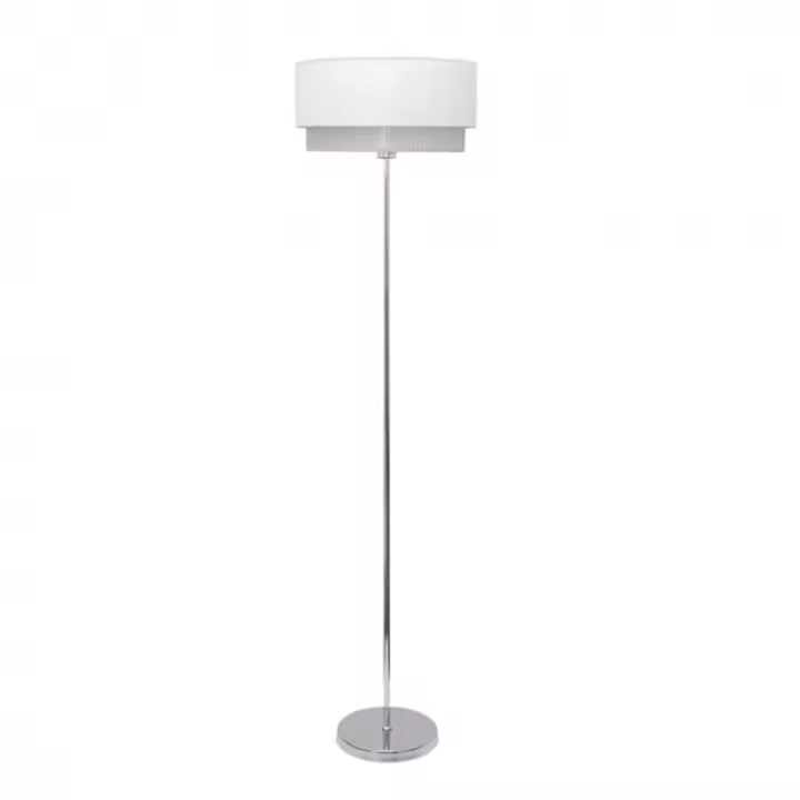 Lámpara de Pie FABRILAMP Pie Salon Kenya Blanco/gris 40d - 1