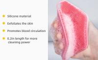 Cepillo De Baño De Silicona Exfoliante Portátil Con Montaje En Pared Para Lavar Cabello Y Masajear El Cuerpo Y La Cara - details 1