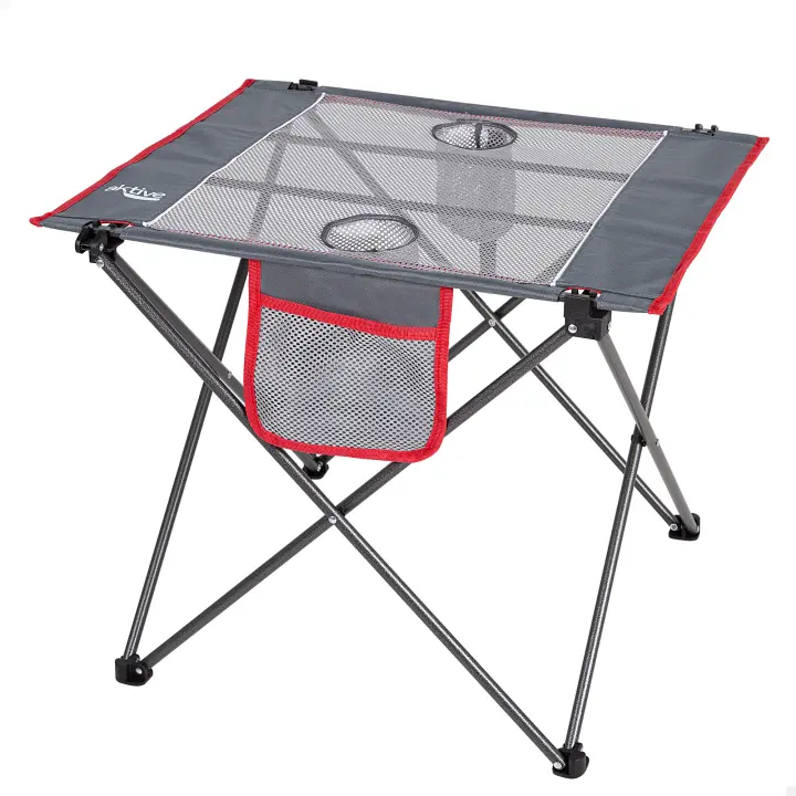 Mesa plegable para camping de poliéster Aktive medidas 62x50x50cm, ultraligera y portátil, cómo y fácil de transportar - 1
