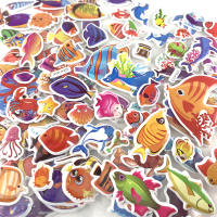 12 Hojas De Pegatinas De Mariposa Pez Delfín Para Niños Decoración De Dormitorio Niño Niña Regalo DIY Scrapbook Stickers - details 8