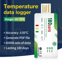 Logger De Temperatura Desechable 180 Días Con USB Y Reporte PDF Alarma De Temperatura Para Transporte Frío Indicador LED Rojo Y Verde - details 13