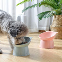 Tazón De Alimentos Para Gato Elevado Antideslizante Anti-Vómito Para Gatos Planos Tazón Inclinado De Alimento Y Agua Para Mascotas - details 3