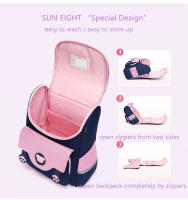 Mochila Escolar 3D Gato SUN EIGHT Para Niñas Impermeable Y Con Espalda Ortopédica Cierre De Cremallera Material De Nylon - details 4