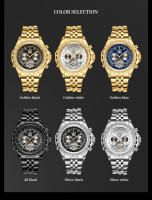 Reloj De Pulsera Mecánico LIGE Para Hombre Lujo Automático Tourbillon Multifuncional Luminoso Resistente Al Agua Con Fecha - details 4