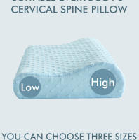 Almohada De Espuma De Memoria Para Dormir Ajustable Para Dormir De Lado Alivio De Dolor En El Cuello Y Los Hombros Almohada Contorneada Ortopédica - details 3
