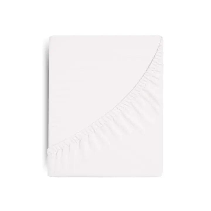Quality Hogar - Sábana Bajera Ajustable Blanca Antipeeling 80% Algodón, Suavidad y Durabilidad para Cama 90/105/135/150x190 - 1