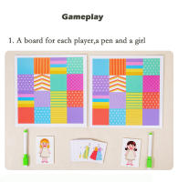 Juego De Tablero Educativo Interactivo Para Niños Montessori De Pensamiento Lógico Con Vestidos Juguete De Motor Fino Y Rompecabezas Tema De Animales Y Deportes Adecuado Para Edad 3-6 - details 5