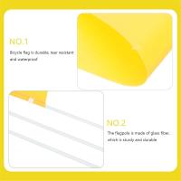 Bandera De Seguridad Para Bicicleta Con Palo Y Soporte Montaje Resistente Al Agua Triangular Para Viajes Y Deporte Al Aire Libre - details 4