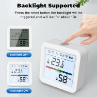 Sensor De Temperatura Y Humedad WIFI Interior Con Pantalla LCD Iluminada Soporte Alexa Google Tuya Smart Higrómetro Termómetro - details 6