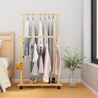 Perchero Burro Bambú con Ruedas: Perchero Pie para Colgar Ropa Multifuncional Tendedero Perchero Prendas para Hogar Tienda Dormitorio 80 x 40 x 160cm - details 5
