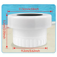 Dispensador Flotante De Cloro Para Piscina Solar Con Luz Colorida Para Spa Y Baño De Tubo Dispensador De Tabletas De Bromuro - details 10