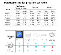 Termostato Wifi Slimme Con Pantalla Táctil LCD Para Calentamiento Por Electricidad Agua Y Gas Control Remoto Tuya - details 15