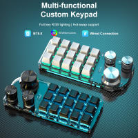 Teclado Mecánico RGB Personalizable Con 15 Teclas Y 3 Botones Para Hotswap Macro Para Photoshop Y Gaming Teclado Numérico Multifuncional Inalámbrico Romoral - details 0