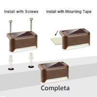 12 luces solares para cubierta, acabado de bronce, impermeable, lámpara solar LED para caminos al aire libre, patio, escaleras, escalones y vallas. (Luz blanca, luz cálida y luz de color son opcionales.) - details 1