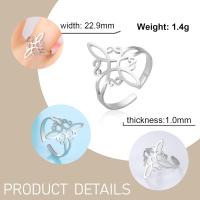 Anillo de Nude de Bruja para mujer de Maple inoxidable, ajustable abierto para Dedo Celta cuaternario Wiccan Brujas  plata - details 3