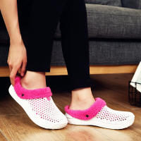 YRZL Pantuflas De Invierno Para Hombres Y Mujeres Zapatos Casuales No Friccionantes De Algodón Antideslizantes Para El Interior Del Hogar - details 22