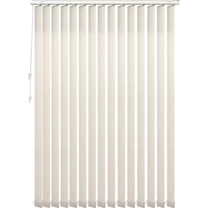PANDAHOME Estor Vertical Stockholm 100% Poliéster – Ideal para Ventanas Panorámicas, Lamas Pivotantes para Control de Luz, Montaje Fácil con Kit Incluido, Barra Ajustable – Disponible en Color Beige (100x260cm, 150x260cm, 200x260cm, 250x260cm) - 1