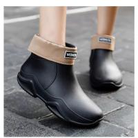 Botas De Lluvia Para Mujer Y Hombre Impermeables Antideslizantes Resistentes Al Desgaste Con Plush Fashion Para Verano E Invierno Protección Del Tobillo - details 13