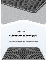 Manta Para Litiario De Gato Grande Impermeable Doble Capa Antideslizante Lavable Captura Arena Y Patas Anti Roto Duradera - details 1
