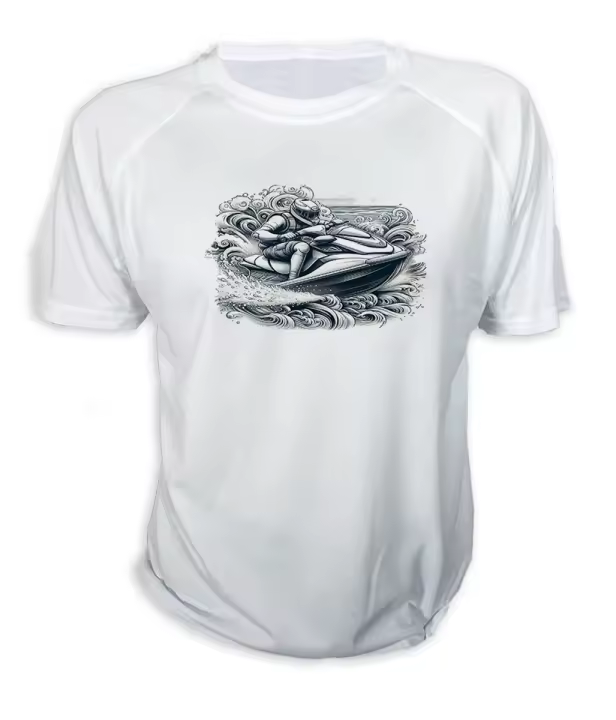 MERCHANDMANIA CAMISETA deporte playa moto acuatica agua carrera tshirt - 1