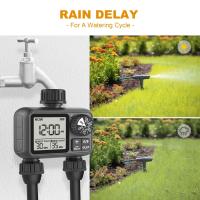 Nuevo Timer De Agua Digital Con 2 Salidas Control Independiente Programación Ajustable Instalación Fácil Riego De Jardín Y Césped - details 4