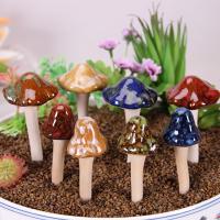 Juego De 4 Decoraciones De Jardín Coloridas En Cerámica Sombreros De Hongo Realistas No Desvanecientes Escultura De Toadstool - details 8