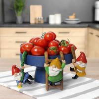 3pcs Encantadores Pendants De Resina Gnome Para Colgar Taza Florero Y Decoración Del Hogar Decoración De Jardín Al Aire Libre Paisaje De Macetas - details 7
