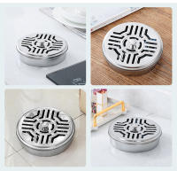 Soporte Para Hachís De Acero Inoxidable Caja De Mosquitos Con Tapa Bandeja Redonda Para Mosquitos Fáciles De Limpiar Suministros Anti-mosquitos - details 4