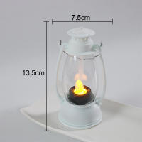 Lámpara De Mesa Calcifer Sin Flama Para La Noche Decorativa Anime Retro De Halloween Candelabro Keroseno Para Dormitorio - details 12