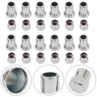 Juego De 12 Tapas De Válvula De Rueda Para Coche Con Codo Cubierta Plástica Plateada Accesorios Exteriores De Neumáticos Y Ruedas Cromados - details 3