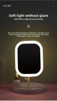 Espejo De Maquillaje LED Con 3 Fuente De Luz Portátil Carga USB Belleza Iluminación Relleno HD Plegable INS Grooming - details 10