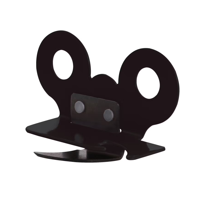 CABLEPELADO Abrelatas mariposa | Abridor de Latas |Apto para lavavajillas | acero carbono | Longitud 7 cm | Apto para abrir latas de conservas, Negro completo