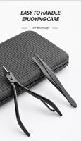 Juego De Tijeras Para Uñas 18 Piezas En Caja PU Negra Portátil Para Eliminar Piel Muerta Herramienta De Belleza Para Manos Y Pies - details 7