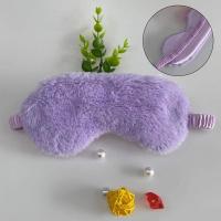 PC máscara de ojo de felpa suave máscara de ojo de felpa mullida máscara de sueño ajustable para niños adultos mujeres - details 4