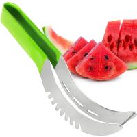 Cortador De Sandía De Acero Inoxidable Con Mango Antideslizante Herramienta De Corte De Frutas No Daña Las Manos Uso En Cocina - details 0