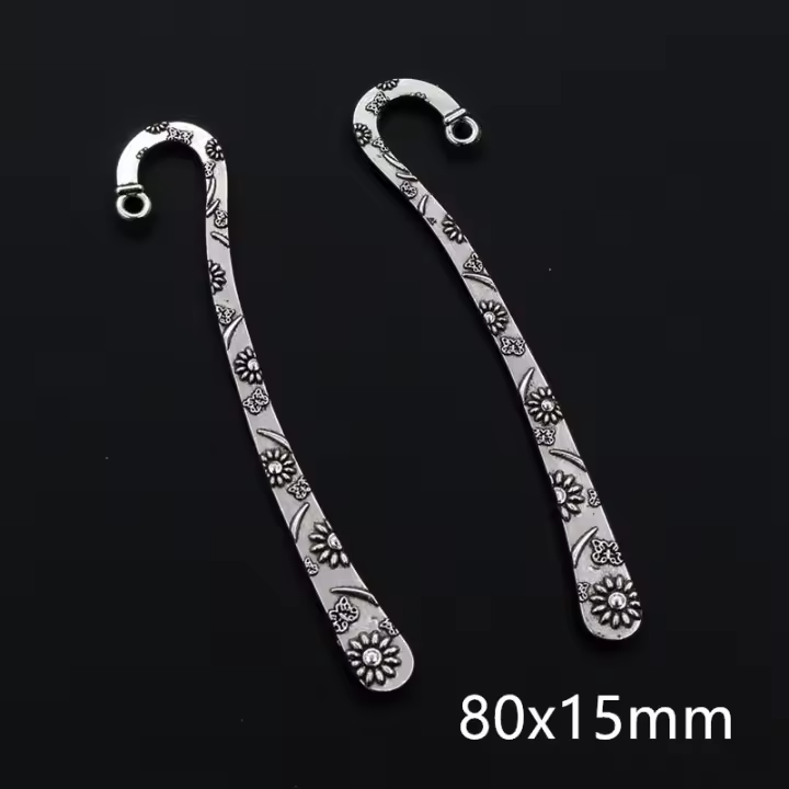 10pcs Encantos De Mariposa Antiguo Plata Enchufes Aleación De Zinc Para Marcadores De Libros Accesorios De Joyería Metálica Vintage - 1