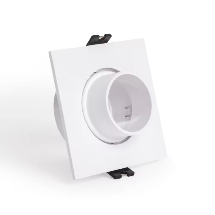 Ledkia Aro Downlight Cuadrado Basculante Bajo UGR para Bombilla LED GU10 / GU5.3 Corte Ø75 mm Suefix Blanco - 1