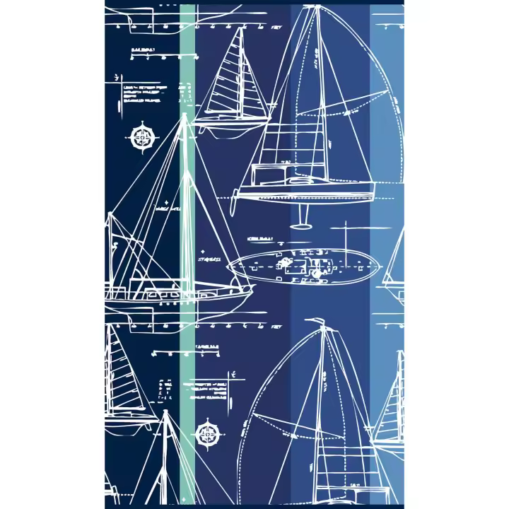 Toalla de Playa Jacquard 100% Algodón Egipcio Kimball 90x165 cm Stilia - 1