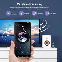 Receptores Bluetooth 5.3, adaptadores Bluetooth aux de 3,5 mm (con función de reducción de ruido), plug - and - play, receptores de audio Bluetooth (con control de volumen), adaptadores Bluetooth para automóviles, sistemas de sonido, altavoces - details 5