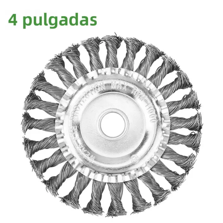 Rueda De Desinfección Y Afeitado Universal Para Jardín Cepillo De Hierba Mower Accesorios De Cortacésped Eliminación De Rusticidad Rotativo 10 Pulgadas - 1