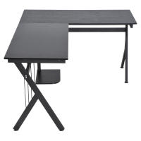 HOMCOM Mesa de Ordenador PC de Tabla de Madera Mesa Esquinera de Angulo para Oficina Dormitorio Hogar Escuela - details 3