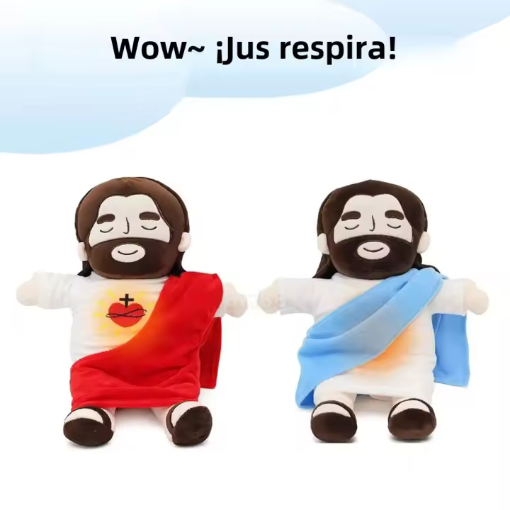 Muñeco De Peluche Jesús Para Niños Alivio Del Estrés Y Ansiedad Rituales De Relajación Dolly De Suave De Cuidado Unisex - 1