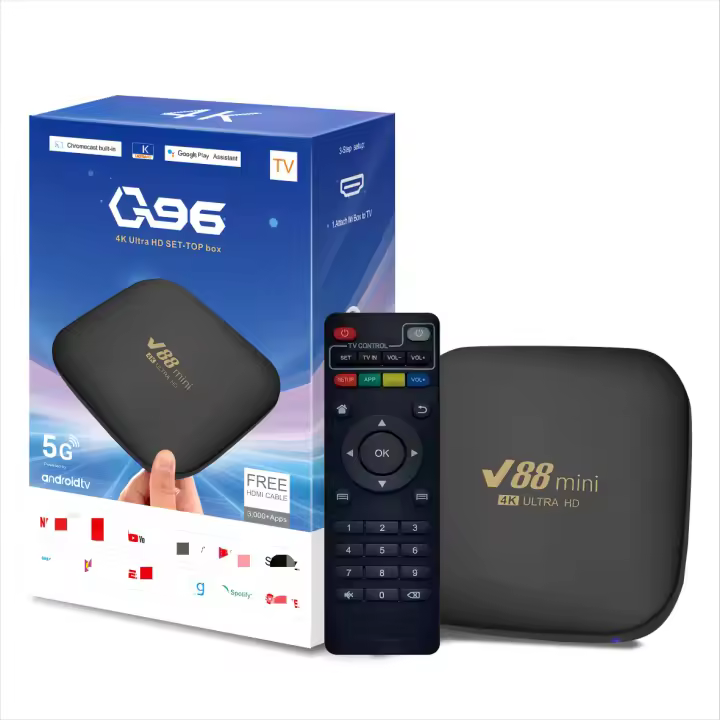 Decodador de TV por Internet V88 mini with Android, decodador de TV 4K, decodador de Internet, TV B - 1